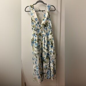 Abercrombie & Fitch Blue and Green Floral Dress
